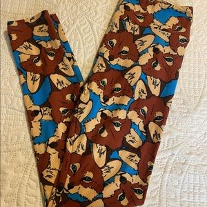 Lularoe fox leggings os